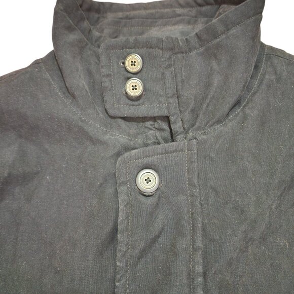 Mantles Vintage Jacket Men's Black Size XL Zip Flat Pockets Warm Internal Pocket - Picture 6 of 16